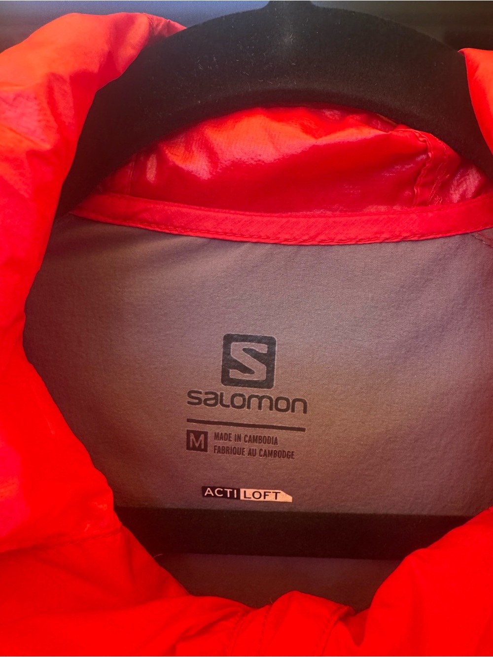 Salomon Bright Red Insulated Jacket